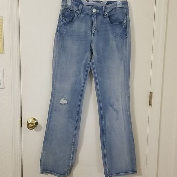 Seven7 Denim - Seven 7 distressed boot cut jeans